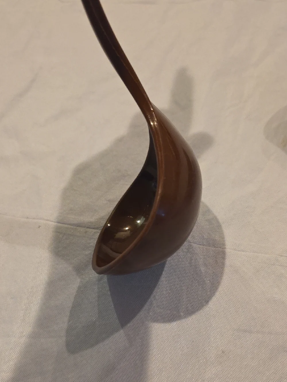 Foley Vintage Brown Plastic Ladle and Slotted Spoon Set